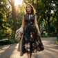 Women's Elegant Sleeveless Floral Dress