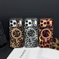 Magnetic Leopard Print Phone Case for iPhone 13 to 17 Series, Shockproof TPU PC Cover with Wireless Charging Support and Non Slip Grip 🐆📱✨