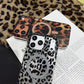 Magnetic Leopard Print Phone Case for iPhone 13 to 17 Series, Shockproof TPU PC Cover with Wireless Charging Support and Non Slip Grip 🐆📱✨