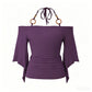 🎁2026 New Arrivals 50% OFF💥Women's Off-the-Shoulder Halter Neck Top