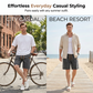 Men's Summer Lightweight Denim Shorts Loose Fit Casual Five-Point Pants
