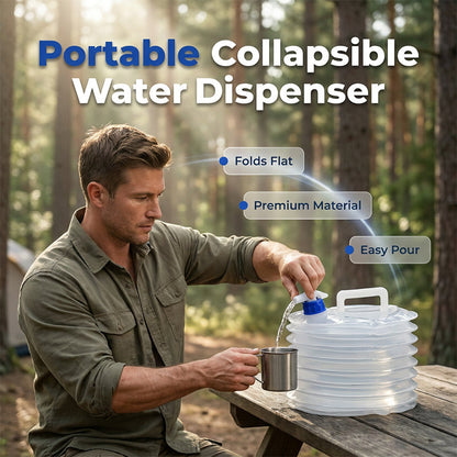 ⏰🔥LIMITED TIME 50% OFF!🔥50K+ SOLD! 💧Collapsible Water Container with Spigot🪣