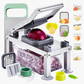 🥕 9-in-1 Vegetable Slicer – versatile kitchen tool for slicing, dicing, grating & shredding, with a practical collection container ✨
