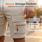 ⏰🔥LIMITED TIME 50% OFF! 🩳 Men’s Stretch Cargo Shorts with Zipper Pockets