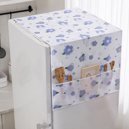 🧊🏠  PEVA Refrigerator Dust Cover – UV Protection, Storage Pockets & Easy-Clean Water-Resistant Design ✨