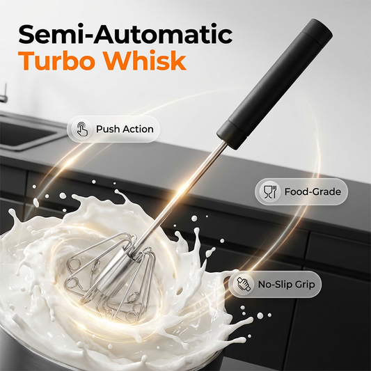 ⏰🔥LIMITED TIME 50% OFF!🔥50K+ SOLD!   ✨Stainless Steel Semi-Automatic Hand Egg Beater