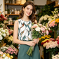 🌸 Women’s Floral Top & Wide-Leg Pants Set – Elegant, Comfy & Plus-Size Friendly
