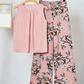 🌸 Women’s Floral Top & Wide-Leg Pants Set – Elegant, Comfy & Plus-Size Friendly