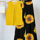 🌸 Women’s Floral Top & Wide-Leg Pants Set – Elegant, Comfy & Plus-Size Friendly