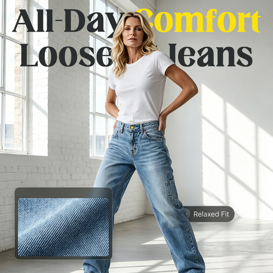 👖✨ Premium Loose Fit Straight Leg Jeans – High-Quality Denim, Relaxed Comfort & Effortless Style
