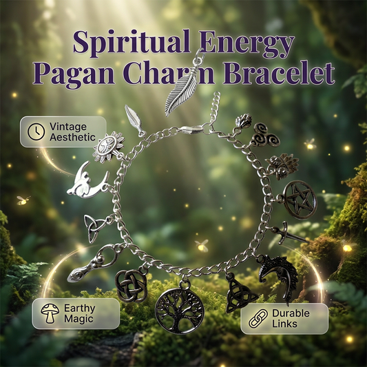🌙✨ LIMITED-TIME 58% OFF! Vintage  Charm Bracelet for Women – Antique Silver Finish, Tree of Life, Celtic Knot & Moon Charms 🔮