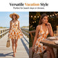 👗🌸 LIMITED-TIME 50% OFF! Women’s Halter Tie-Neck Printed Mini Dress – Lace-Up Front, Smocked Back & Tiered Ruffle Skirt ✨