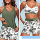 👙🌊Women's 3-piece tankini swimsuit set with shorts🤸