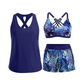 👙🌊Women's 3-piece tankini swimsuit set with shorts🤸