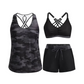 👙🌊Women's 3-piece tankini swimsuit set with shorts🤸