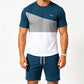 🏃‍♂️ ACTIVE SUMMER 👕 Men’s T-Shirt and Shorts Set – Breathable Feel, Handy Pockets & Machine-Washable Care