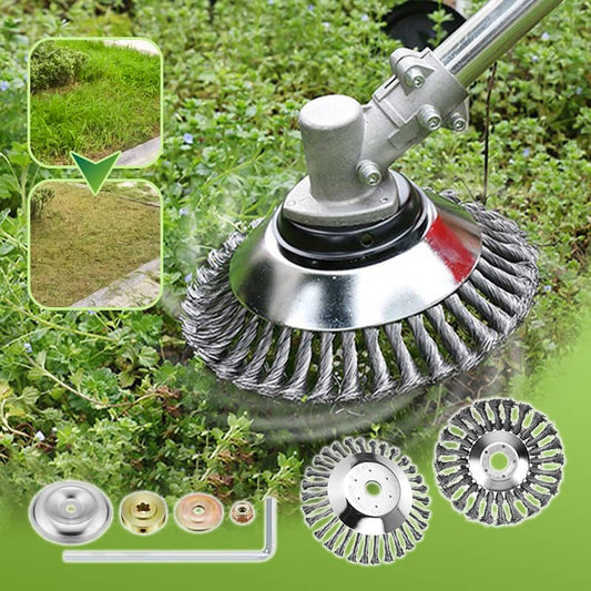🌿⚙️ GARDEN WORK MADE EASIER! Wear-Resistant Brush Cutter Trimmer Head Set – Iron Construction, Efficient Weed & Rust Removal, 6-Inch or 8-Inch Options 💪