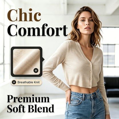 🎁2026 New Arrivals 50% OFF💥Women Thin Cropped Cardigan Button Front Summer Shawl for Slip Dress
