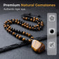 🐯🔥 LIMITED TIME 52% OFF! Men’s Natural Tiger Eye Beaded Necklace – Hand Woven Cord, Smooth Polished Beads & Bold Everyday Style ✨
