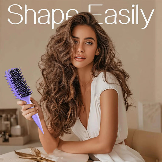 🌷 SUMMER FLASH SALE 💇‍♀️ Ventilated Detangling Brush for Curly Hair – Gentle Detangling, Beautiful Definition & Easy Styling ✨