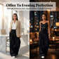 Asymmetrical Wrap Waist Wide-Leg Trousers