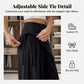 Asymmetrical Wrap Waist Wide-Leg Trousers