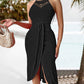 👗✨ LIMITED TIME 50% OFF! Women’s Asymmetrical Halter Dress – Adjustable Neck Tie, Flowing Irregular Hem and Lightweight Comfort