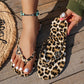 🩴✨ SAVE 46% TODAY! Women’s Leopard Flip-Flops – Soft Thong Strap, Grippy Rubber Sole and Glamorous Heart Charm
