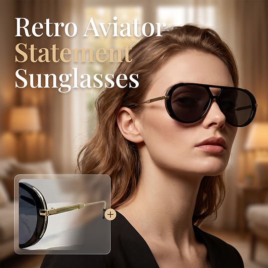 😎🔥 LIMITED TIME 52% OFF! Retro Leopard Aviator Sunglasses – Double Bridge Frame, Lightweight Comfort and Gold Tone Details 🐆