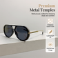 😎🔥 LIMITED TIME 52% OFF! Retro Leopard Aviator Sunglasses – Double Bridge Frame, Lightweight Comfort and Gold Tone Details 🐆