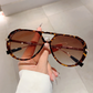 😎🔥 LIMITED TIME 52% OFF! Retro Leopard Aviator Sunglasses – Double Bridge Frame, Lightweight Comfort and Gold Tone Details 🐆