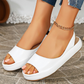 👡☀️ Summer Sale! Women's Sporty Platform Sandals – Comfortable wedge sole, elastic heel strap, and non-slip outsole ✨