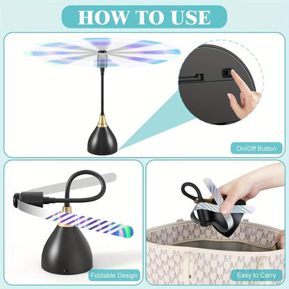 🌀 60% OFF! Smart Fly Repellent Fan – USB/battery powered, silent, portable – bug-free zone anywhere. 🏡✅