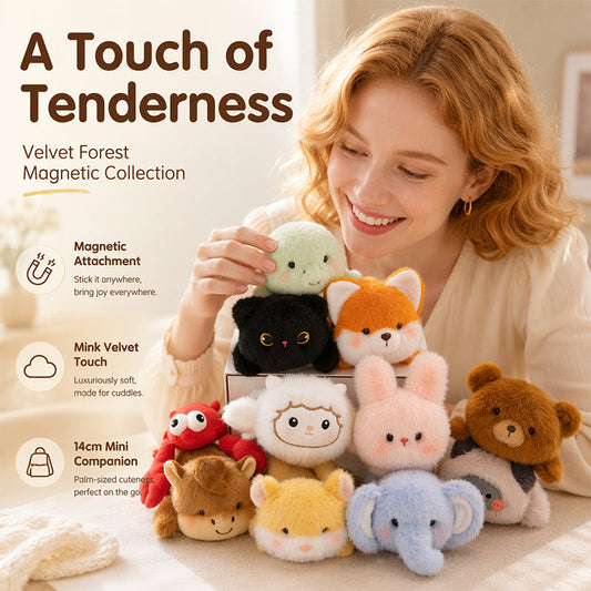 🧸🧲 Buy 2 Get 1 Free! Lovely Plush Fridge Magnet Doll – Ultra Soft Velvet Feel, Hidden Magnetic Design and 17 Adorable Characters ✨