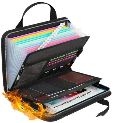 ⏳Limited-time 50% off⏰Fireproof Accordion File Folder – Ultimate Document Security💞🗂️