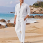 ☀️👔 LIMITED-TIME 56% OFF! Men’s Minimalist Shirt & Trousers Set – Breathable Blend, Relaxed Fit & Modern Button Detail ✨