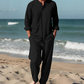☀️👔 LIMITED-TIME 56% OFF! Men’s Minimalist Shirt & Trousers Set – Breathable Blend, Relaxed Fit & Modern Button Detail ✨