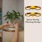 🎉 2026 Sale — Over 27,000 Sold!  Floating Wall Shelf with Built-in Ambient LED Light – Modern Plant Display 💛