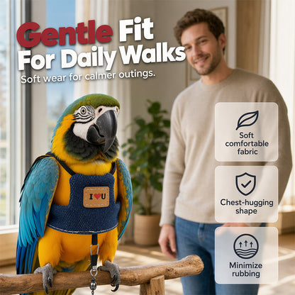 💖Breathable Pet Bird Harness Vest☁️