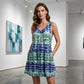 👗🌿 LIMITED TIME 51% OFF! Women’s Plus Size Sleeveless V-Neck Tie-Dye A-Line Dress – Soft Breathable Fabric, Flowy Fit and Relaxed Summer Style