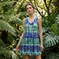 👗🌿 LIMITED TIME 51% OFF! Women’s Plus Size Sleeveless V-Neck Tie-Dye A-Line Dress – Soft Breathable Fabric, Flowy Fit and Relaxed Summer Style