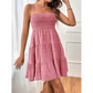 💙👗 LIMITED-TIME 52% OFF! Women’s Smocked Tiered Mini Dress – Adjustable Straps, Stretch Bust & Breezy A-Line Fit ✨