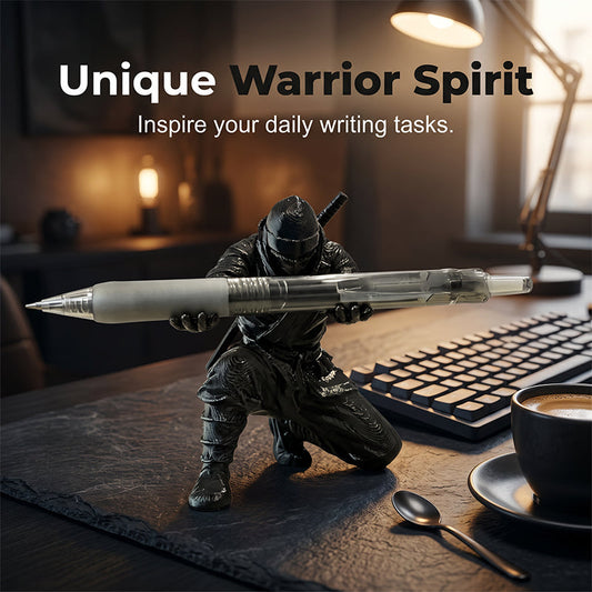 LIMITED TIME 50% OFF! Creative 3D Printed Ninja Warrior Pen Holder – Detailed Armour Design, Compact Desk Organisation and Unique Gift Style