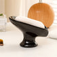 💧 Self-Draining Ceramic Soap Dish — 45° Tilt Design Drains Water Instantly