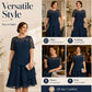 🌸👗✨ LIMITED TIME 50% OFF! Women’s Elegant Plus Size Lace Tiered Midi Dress – Breathable Chiffon, Flattering High Waist and Occasion Ready Style