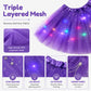 ✨🌈 LIMITED-TIME 50% OFF! LED Light-Up Sequin Tutu Skirt – Kids & Adult Sizes, Triple-Layer Tulle and Stretch Waistband 💃