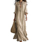 📢📢51% OFF !! ⏰Women Ruffle V-Neck Tiered Maxi Dress