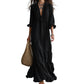 📢📢51% OFF !! ⏰Women Ruffle V-Neck Tiered Maxi Dress