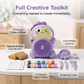 🎨🏺 LIMITED TIME 50% OFF! Kids’ Electric Pottery Wheel Craft Kit – Foot Pedal Control, Air-Dry Clay and 12 Washable Paints