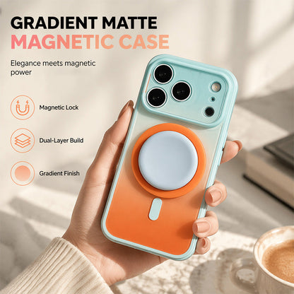 📱🍀 LIMITED-TIME 50% OFF! Magnetic Gradient Phone Case with Built-In Stand – Full Protection, Wireless Charging & Hands-Free Viewing 💖✨